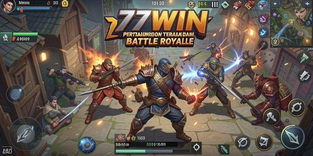 Gameplay mendebarkan dalam 77WIN dengan pertempuran intens.