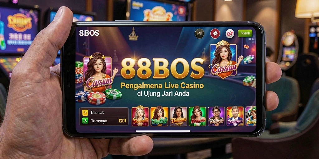 Tampilan menawan dari gameplay Live Casino di 88BOS.