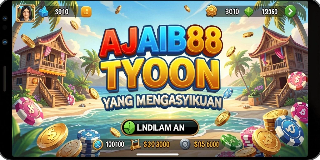 Screenshot menampilkan gameplay seru dari AJAIB88, game Tycoon yang menarik.