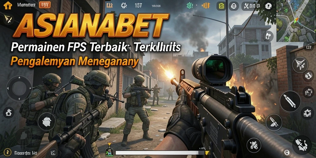 Tampilan gameplay menegangkan dalam <strong>ASIANABET</strong> dengan aksi FPS yang mendebarkan.
