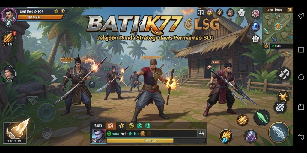 Tampilan gameplay menarik dari BATIK77 saat bertempur.