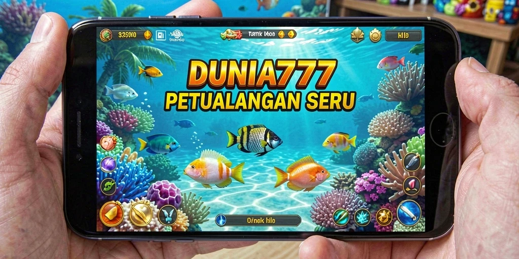 Tangkapan menangkap ikan dalam DUNIA777 yang menegangkan.