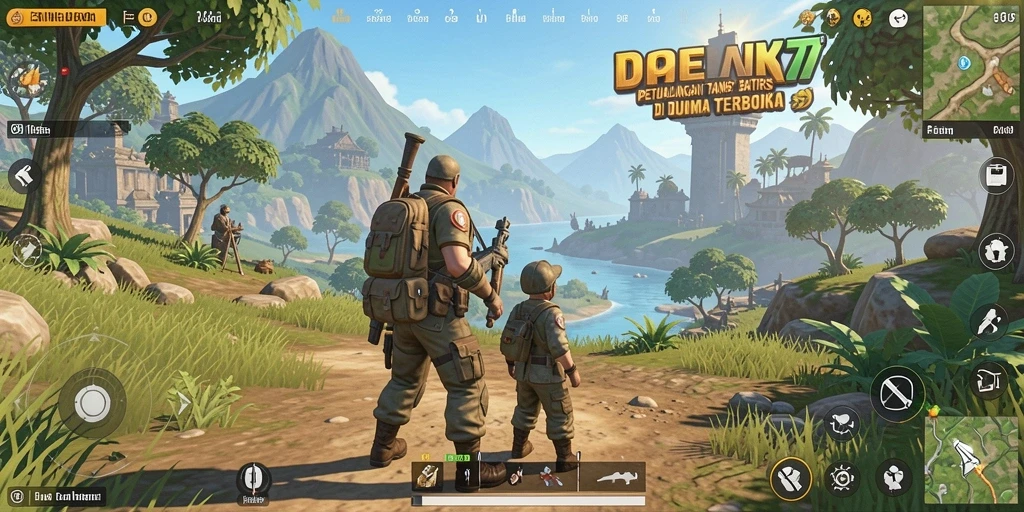 Gameplay seru di dunia terbuka EMON77, penuh petualangan dan tantangan.
