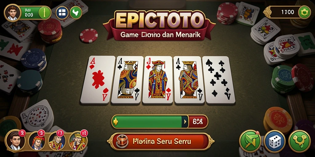 Tampilan gameplay seru dalam EPICTOTO yang menggugah semangat.