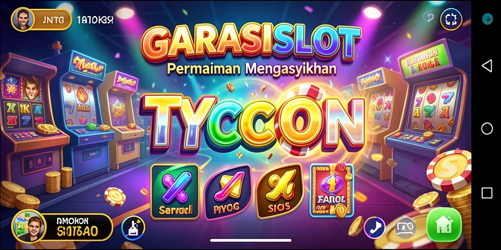 Screenshot gameplay GARASISLOT menampilkan keseruan bermain Tycoon.