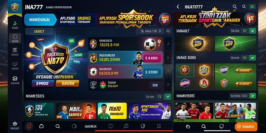 Tampilan gameplay menarik dari aplikasi Sportsbook INA777.