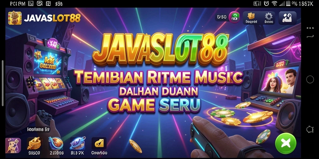 Tampilan gameplay menarik yang menonjolkan interaksi musik.
