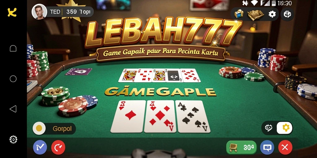Tampilan Gameplay Seru LEBAH777 dengan Permainan Gaple.