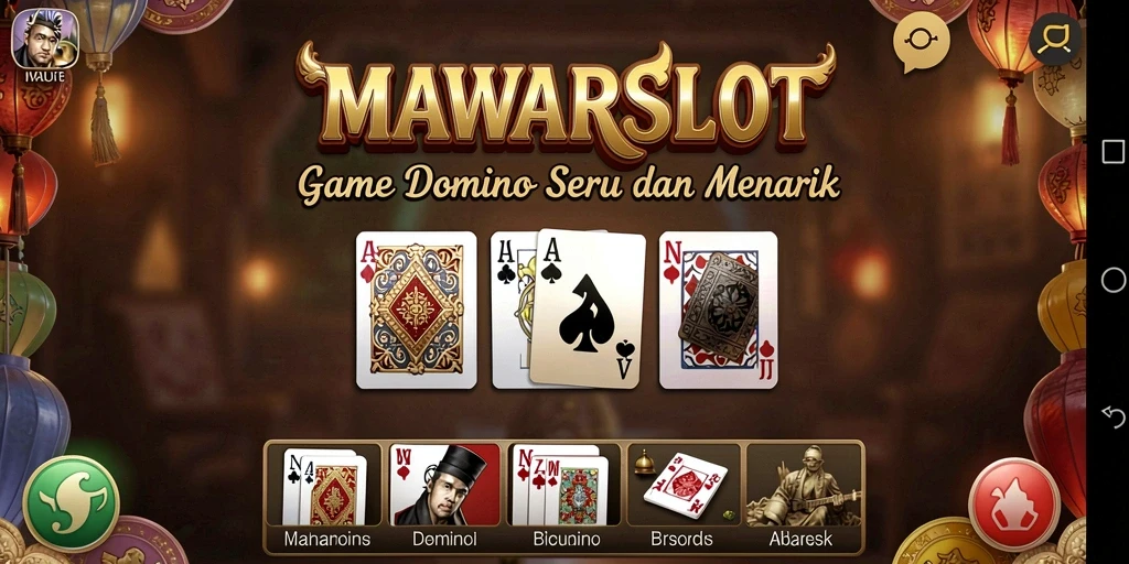 Screenshot gameplay MAWARSLOT yang menunjukkan serunya permainan Domino.