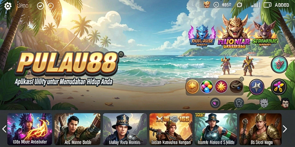 Tampilan antarmuka PULAU88 yang modern dan user-friendly.