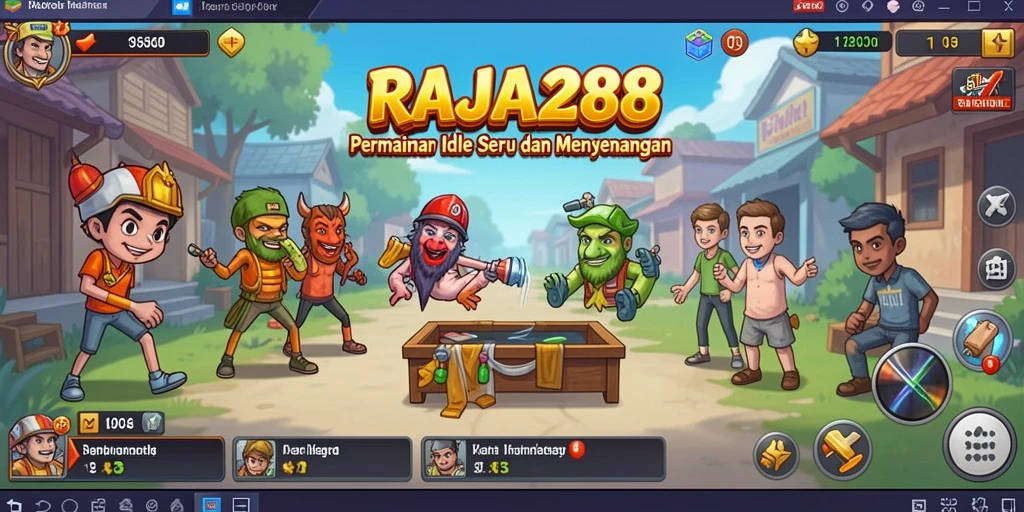 Tampilan utama gameplay RAJA288 yang memikat dan interaktif.