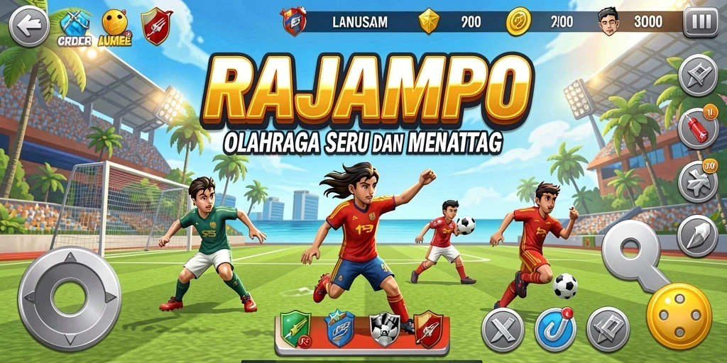 Tampilan gameplay <strong>RAJAMPO</strong> yang seru dan penuh aksi.