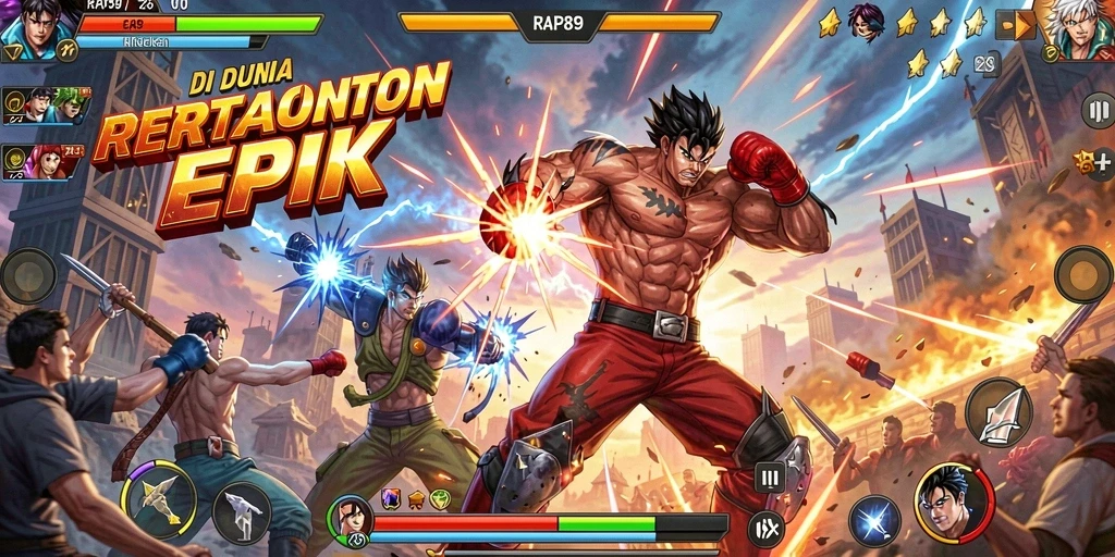 Gameplay seru dan karakter unik dalam RAP89.