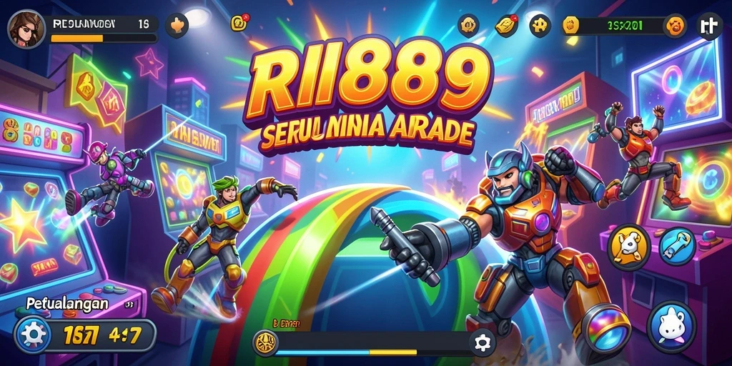 Tangkapan layar gameplay RI889 menampilkan aksi seru di dunia arcade.