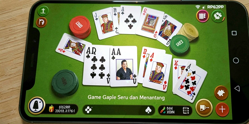 Tampilan gameplay seru dalam permainan Gaple RP62RP.