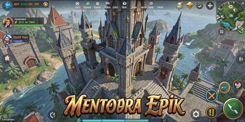 Tampilan screenshot game SD107 menunjukkan serangan musuh dan menara pertahanan.
