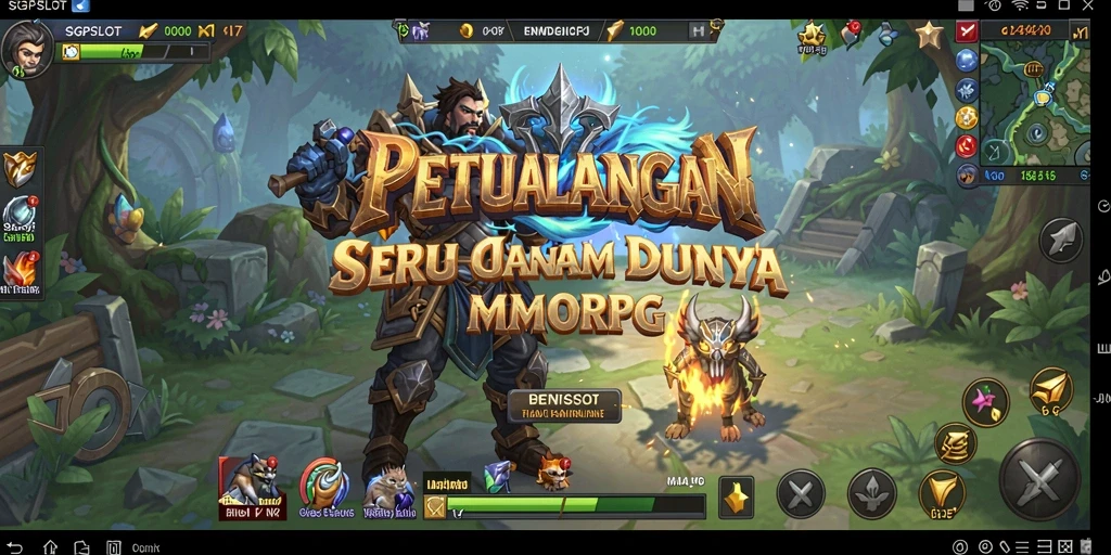 Tampilan gameplay MMORPG yang penuh aksi dan petualangan seru di SGPSLOT.