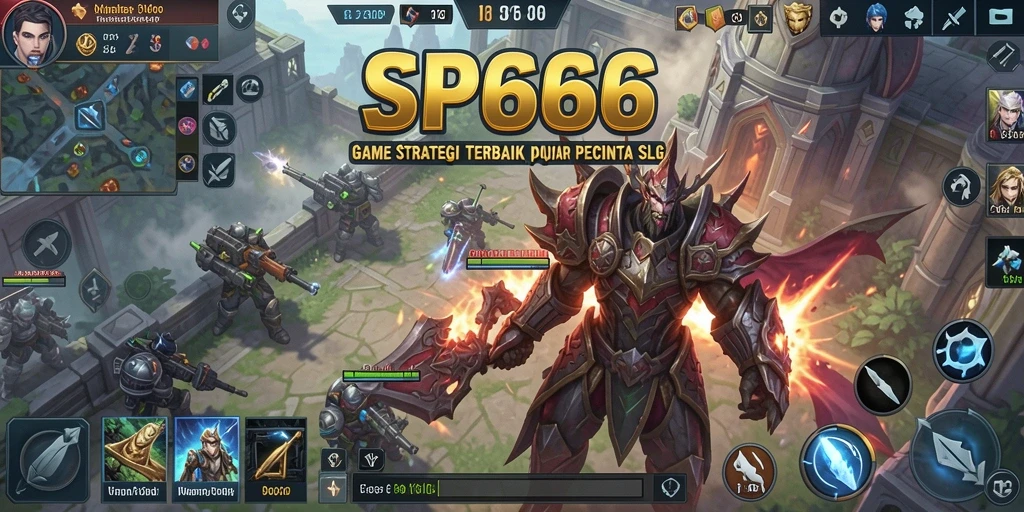 Tampilan menarik dari gameplay strategi SLG SP666.