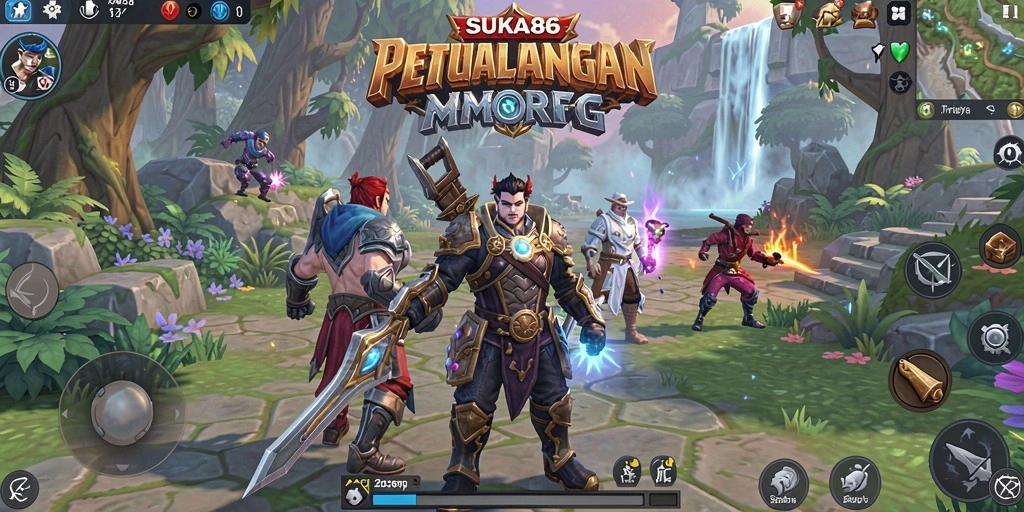Tampilan seru gameplay dalam dunia MMORPG yang menegangkan.