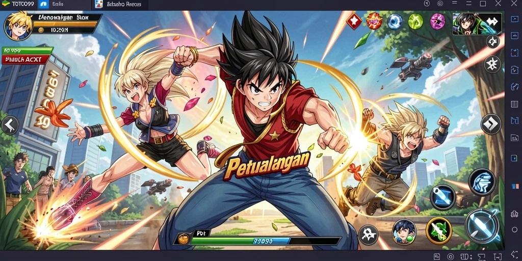 Gameplay TOTO99 menampilkan aksi karakter Anime yang memukau.