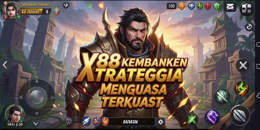 Screenshot X88 menampilkan gameplay menarik dengan berbagai strategi perang.